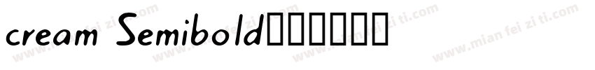 cream Semibold字体转换